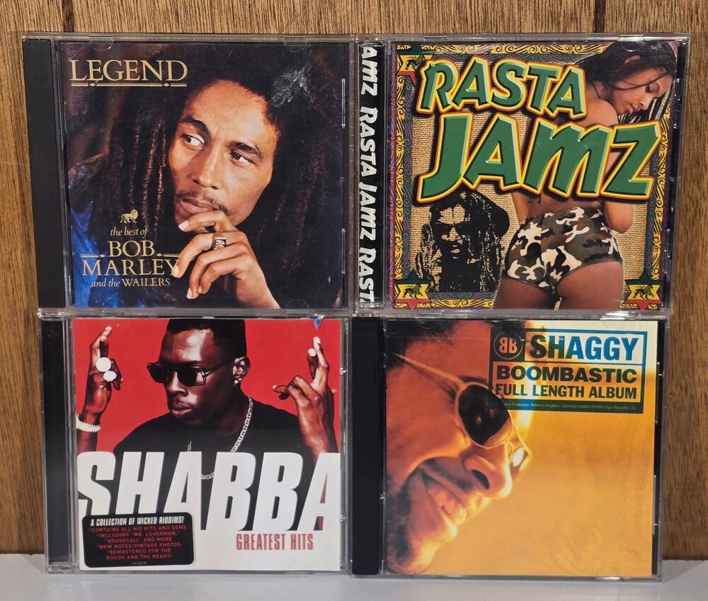 Reggae CD Lot Bob Marley Legend Shabba Ranks Shaggy Boombastic Rasta Jamz
